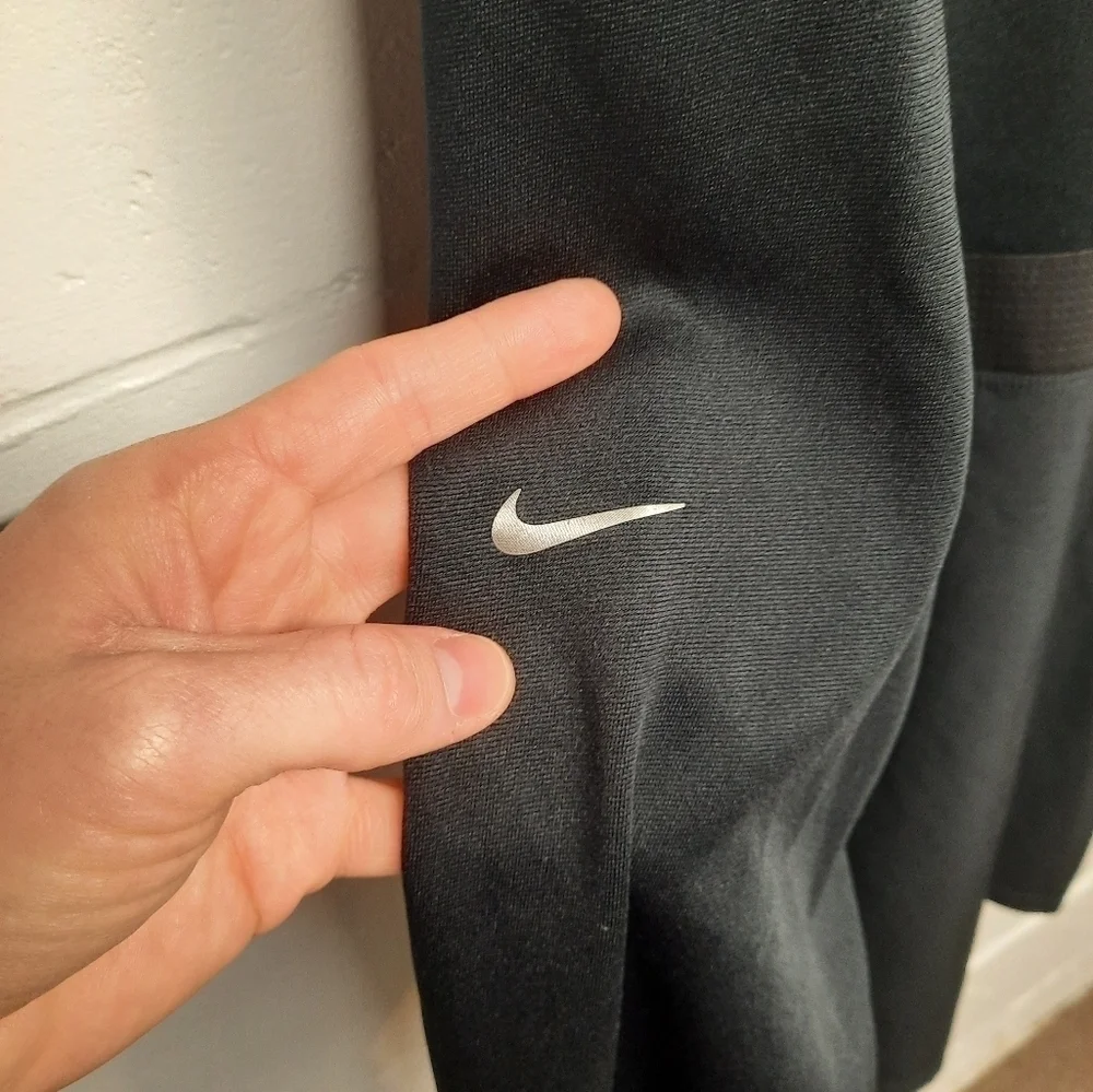 NIKE GOLF Dri-Fit Fabric Mix 1/2 Zip Long Sleeve cover Up